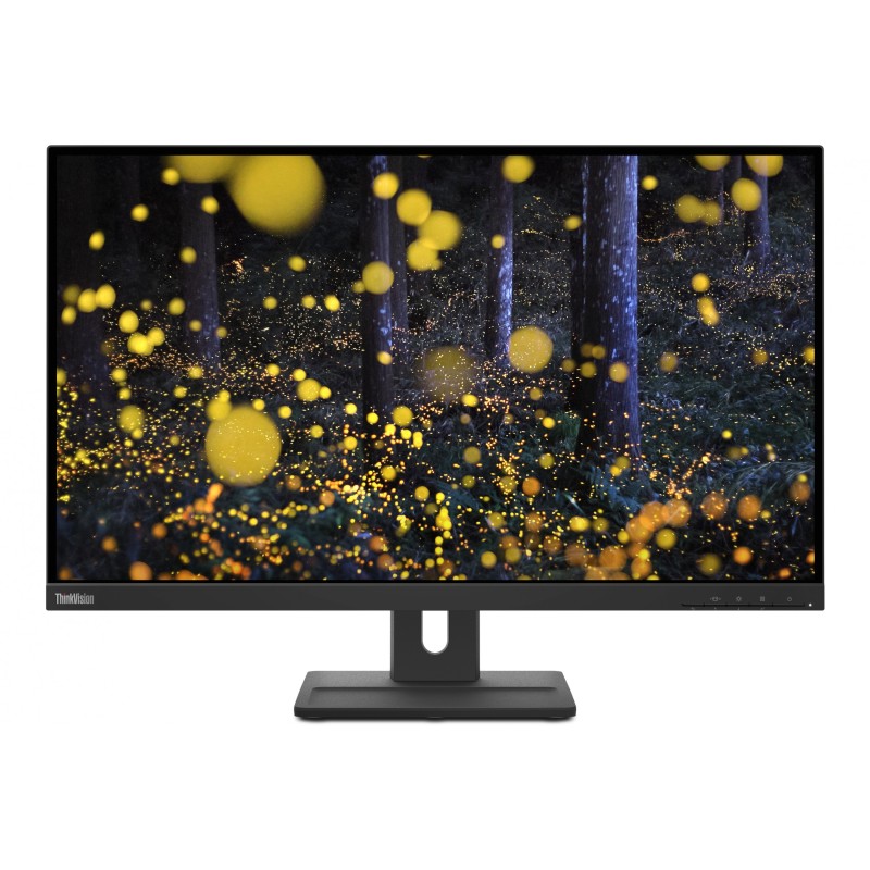 Lenovo ThinkVision E27q-20 - 27-inch QHD IPS Monitor 2560x1440, 75Hz, 4ms, Built-in Speakers, Raven Black