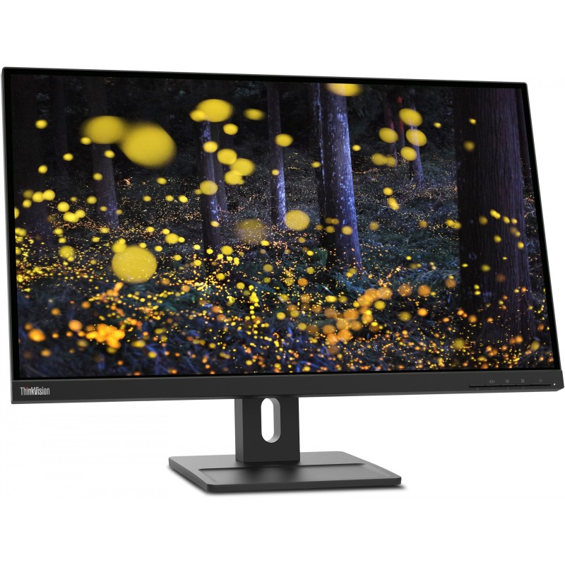 Lenovo ThinkVision E27q-20 - 27-inch QHD IPS Monitor 2560x1440, 75Hz, 4ms, Built-in Speakers, Raven Black