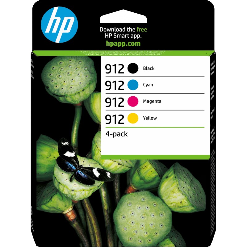 HP 912 Original Ink Multipack - 6ZC74AE - Standard Yield Black/Cyan/Magenta/Yellow — Buy in Cyprus with Fast Delivery