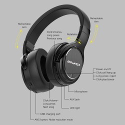Bluetooth Headphone Awei A950BL -  Official distributor b2b Armenius Store