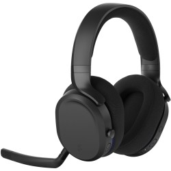 Fractal Scape Dark Headset - Wired & Wireless Headband with Boom Mic - Black — Buy in Cyprus with Fast Delivery