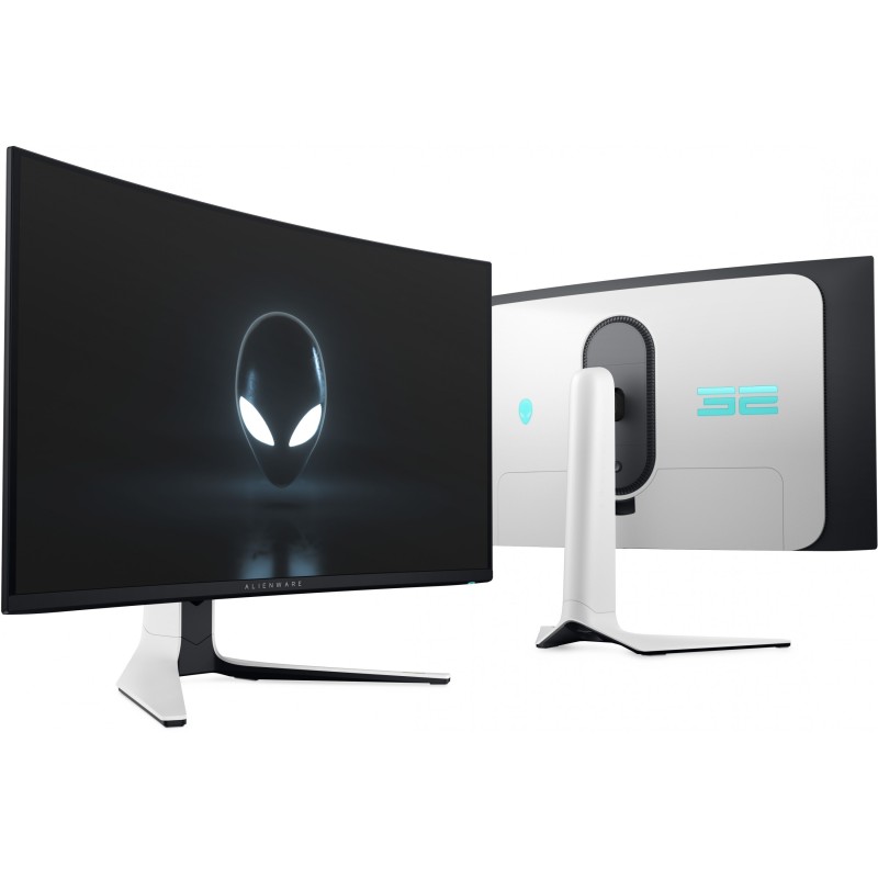 Alienware AW3225QF - 32in 4K QD-OLED Curved Gaming Monitor, 240Hz, 0.03ms, HDR/Dolby Vision - Black/White