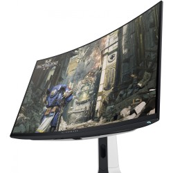 Alienware AW3225QF - 32in 4K QD-OLED Curved Gaming Monitor, 240Hz, 0.03ms, HDR/Dolby Vision - Black/White