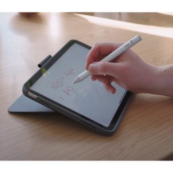 Logitech Crayon - Digital Pencil for iPad - Silver with White Tip, Built-in 80mAh Lithium, 7h Battery, Drop-Resistant