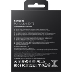 Samsung Portable SSD T9 - MU-PG2T0B - 2TB, USB-C 3.2 Gen2 (10Gbps), Black, 2000MB/s — Buy in Cyprus with Fast Delivery
