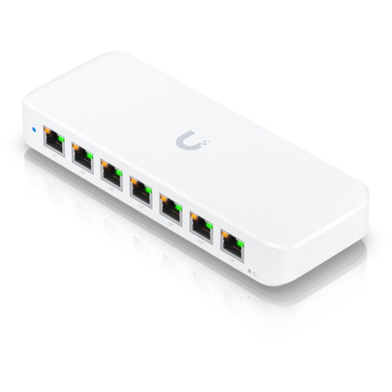 Ubiquiti UniFi USW-Ultra 8-Port - Managed L2 Gigabit Switch, 7x PoE+ + 1x PoE++ (White) — Buy in Cyprus with Fast Delivery