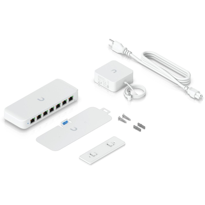 Ubiquiti UniFi USW-Ultra 8-Port - Managed L2 Gigabit Switch, 7x PoE+ + 1x PoE++ (White) — Buy in Cyprus with Fast Delivery