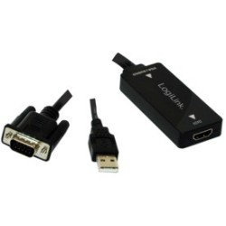 LogiLink VGA + Audio to HDMI Converter - CV0060 - Black, 1080p — Buy in Cyprus with Fast Delivery