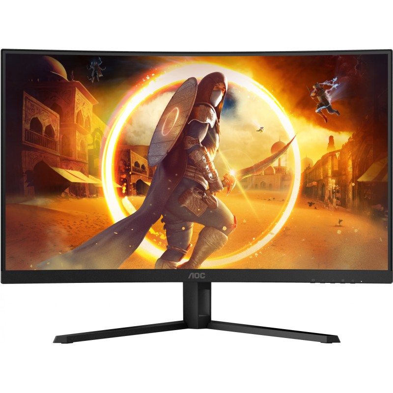 AOC CQ32G4VE - 31.5" QHD Curved Gaming Monitor, 1500R, 180Hz, 1ms GTG, HDR10, DP1.4 & HDMI 2.0, Black