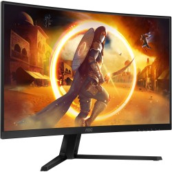 AOC CQ32G4VE - 31.5" QHD Curved Gaming Monitor, 1500R, 180Hz, 1ms GTG, HDR10, DP1.4 & HDMI 2.0, Black