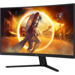 AOC CQ32G4VE - 31.5" QHD Curved Gaming Monitor, 1500R, 180Hz, 1ms GTG, HDR10, DP1.4 & HDMI 2.0, Black