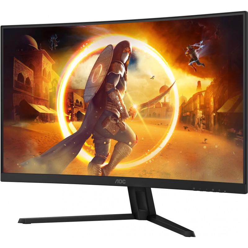 AOC CQ32G4VE - 31.5" QHD Curved Gaming Monitor, 1500R, 180Hz, 1ms GTG, HDR10, DP1.4 & HDMI 2.0, Black