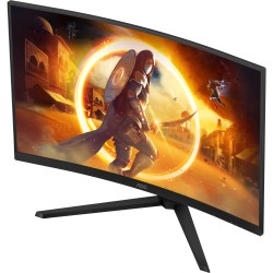 AOC CQ32G4VE - 31.5" QHD Curved Gaming Monitor, 1500R, 180Hz, 1ms GTG, HDR10, DP1.4 & HDMI 2.0, Black