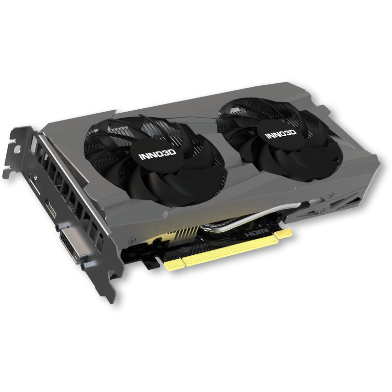 INNO3D GeForce RTX 3050 Twin X2 - 8GB GDDR6, 1777MHz Boost, PCIe 4.0, Black (Dual-Fan) — Buy in Cyprus with Fast Delivery
