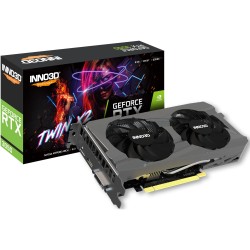 INNO3D GeForce RTX 3050 Twin X2 - 8GB GDDR6, 1777MHz Boost, PCIe 4.0, Black (Dual-Fan) — Buy in Cyprus with Fast Delivery
