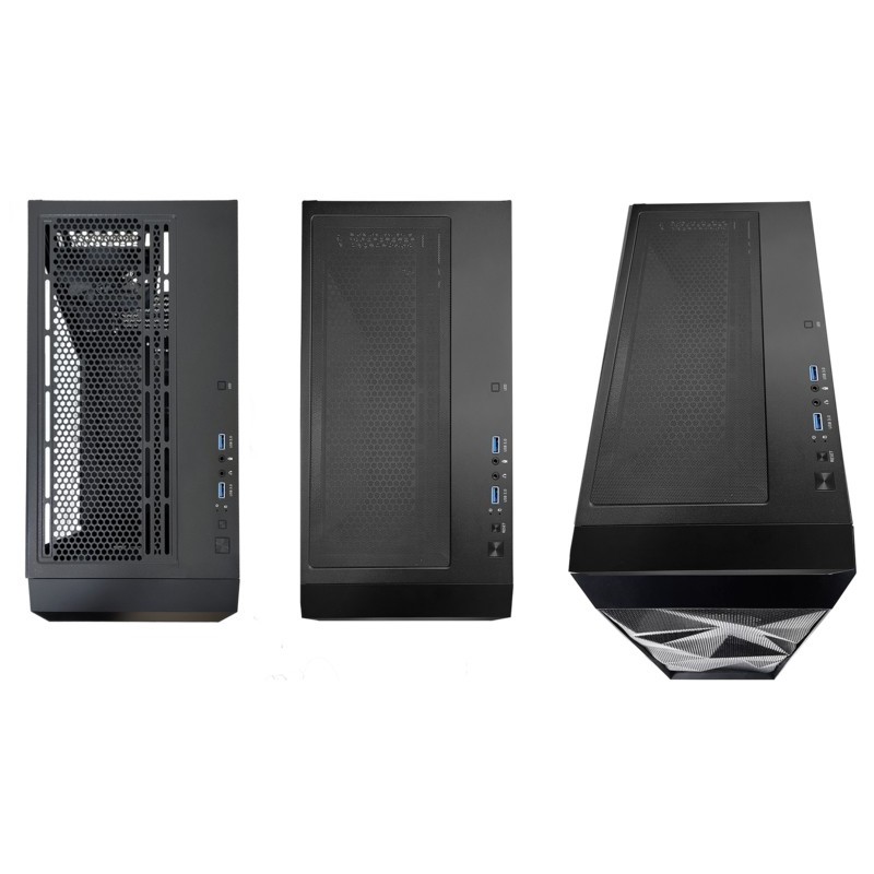 Xilence Breeze X712.RGB - XG131 - Mid-Tower Gaming PC Case, Black, Tempered Glass, Steel/ABS, RGB