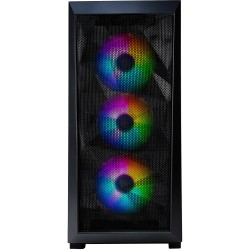 Xilence Breeze X712.RGB - XG131 - Mid-Tower Gaming PC Case, Black, Tempered Glass, Steel/ABS, RGB