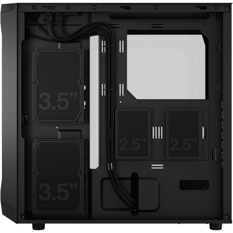 Fractal Design Focus 2 - Black Tempered Glass Mid-Tower PC Case (ATX/mATX/Mini-ITX) — Buy in Cyprus with Fast Delivery