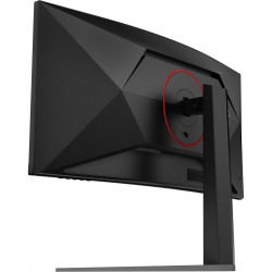 AOC CU34G4 - 34-inch (86.4 cm) Curved UWQHD 3440x1440, 180Hz, Fast VA, 1ms GTG, HDMI 2.0 & DP1.4, Black/Red