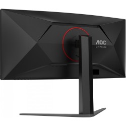 AOC CU34G4 - 34-inch (86.4 cm) Curved UWQHD 3440x1440, 180Hz, Fast VA, 1ms GTG, HDMI 2.0 & DP1.4, Black/Red
