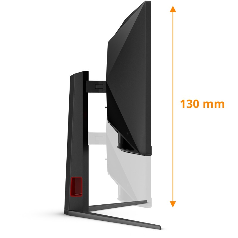 AOC CU34G4 - 34-inch (86.4 cm) Curved UWQHD 3440x1440, 180Hz, Fast VA, 1ms GTG, HDMI 2.0 & DP1.4, Black/Red