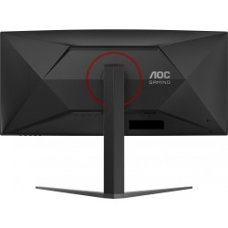 AOC CU34G4 - 34-inch (86.4 cm) Curved UWQHD 3440x1440, 180Hz, Fast VA, 1ms GTG, HDMI 2.0 & DP1.4, Black/Red