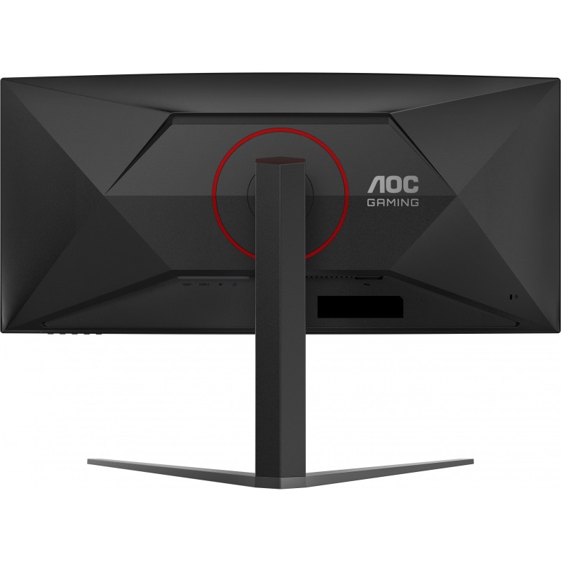 AOC CU34G4 - 34-inch (86.4 cm) Curved UWQHD 3440x1440, 180Hz, Fast VA, 1ms GTG, HDMI 2.0 & DP1.4, Black/Red