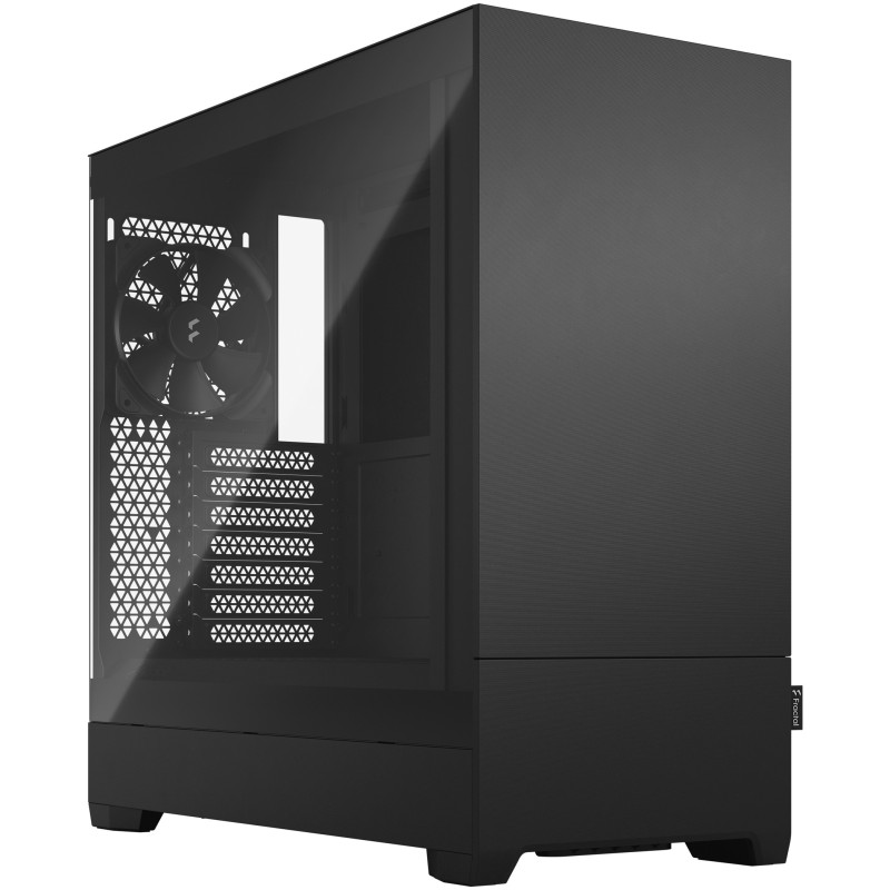Fractal Design Pop Silent - Black - Mid-Tower ATX/mATX/Mini-ITX, Tempered Glass Window, Steel Chassis