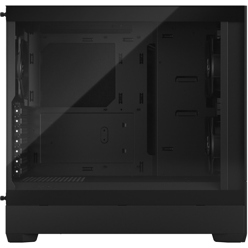 Fractal Design Pop Silent - Black - Mid-Tower ATX/mATX/Mini-ITX, Tempered Glass Window, Steel Chassis