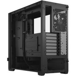Fractal Design Pop Silent - Black - Mid-Tower ATX/mATX/Mini-ITX, Tempered Glass Window, Steel Chassis