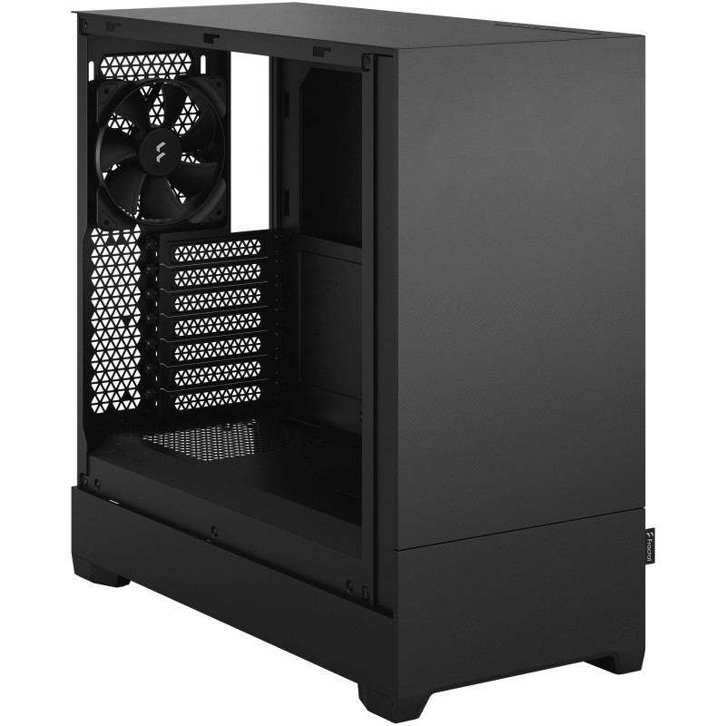 Fractal Design Pop Silent - Black - Mid-Tower ATX/mATX/Mini-ITX, Tempered Glass Window, Steel Chassis