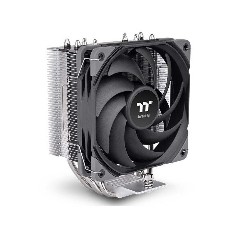 Thermaltake UX400 - 120mm CPU Air Cooler - Black/Silver, 4x Heatpipes, 120mm PWM Fan, 240W TDP