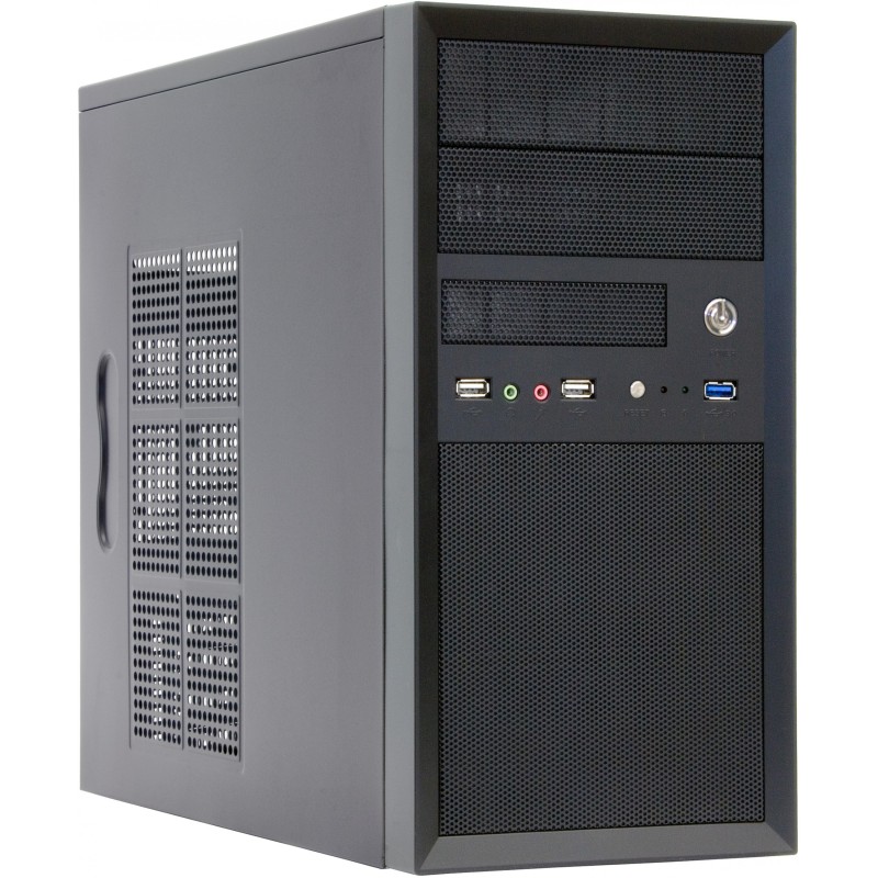 Chieftec CT-01B-OP - Mini Mesh Micro-ATX Tower, Black SECC Steel, Front Mesh Panel — Buy in Cyprus with Fast Delivery
