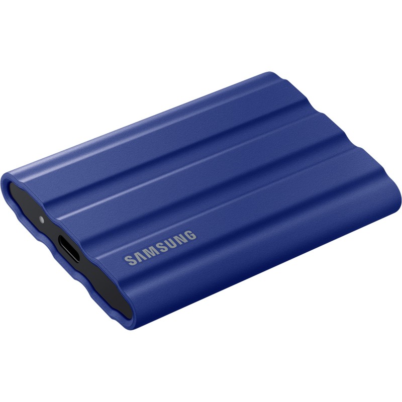 Samsung Portable SSD T7 Shield - MU-PE2T0R - 2TB Blue, USB-C, USB 3.2 Gen2, 1050MB/s, Rugged Rubber