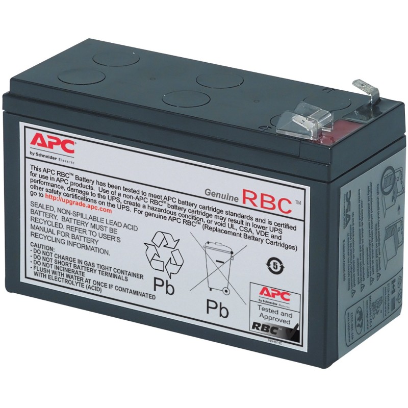 APC Replacement Battery Cartridge - RBC17 - Sealed Lead Acid (VRLA) 12V 9Ah (108 VAh), Black