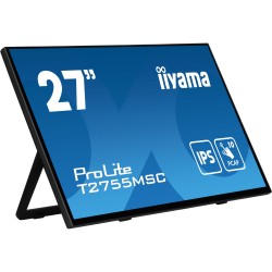 iiyama ProLite T2755MSC-B1 - 27" FHD 10pt PCAP Touch IPS Monitor, 60Hz, 5ms, HDMI/DP, USB 3.2, Speakers, Black