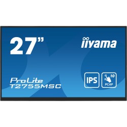 iiyama ProLite T2755MSC-B1 - 27" FHD 10pt PCAP Touch IPS Monitor, 60Hz, 5ms, HDMI/DP, USB 3.2, Speakers, Black