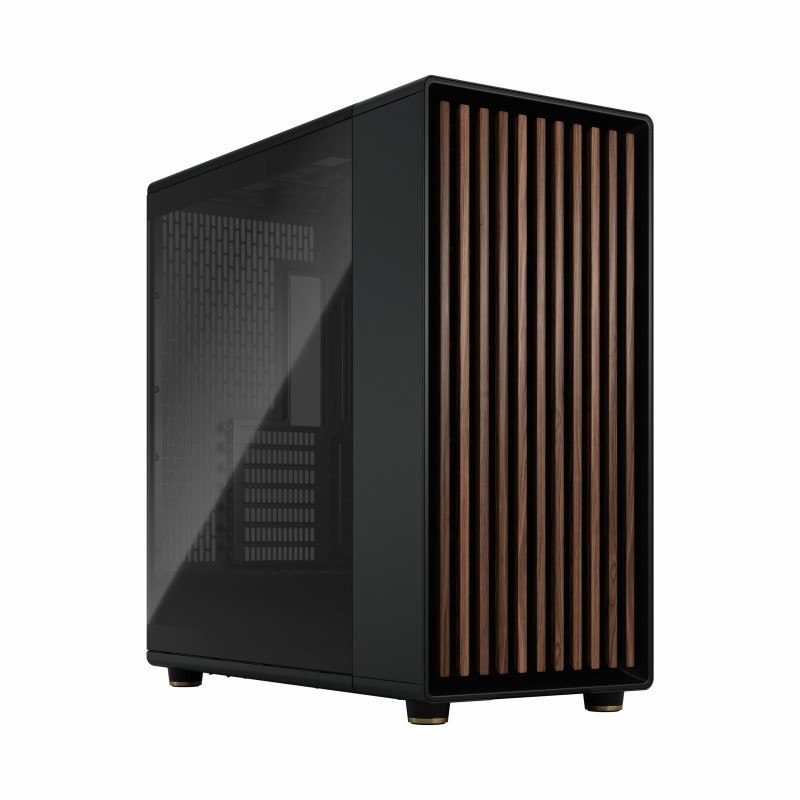 Fractal Design North XL - Mid Tower PC Case - Charcoal Black, Tempered Glass & Wood, E-ATX/ATX Compatible