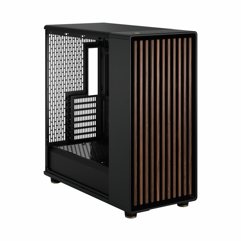Fractal Design North XL - Mid Tower PC Case - Charcoal Black, Tempered Glass & Wood, E-ATX/ATX Compatible