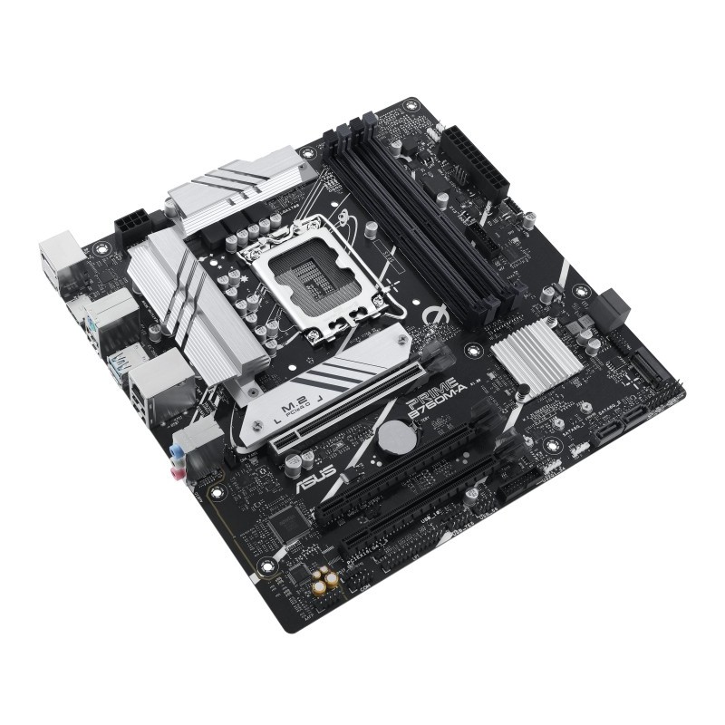 ASUS PRIME B760M-A-CSM - Micro-ATX LGA1700 - DDR5 4x DIMM, 128GB Max, 2x M.2, PCIe 4.0, 2.5Gb LAN