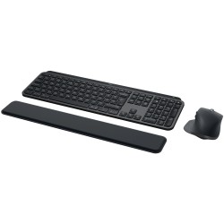Logitech MX Keys Combo for Business - Graphite - Wireless RF & Bluetooth, Full-Size Backlit Keyboard + Mouse