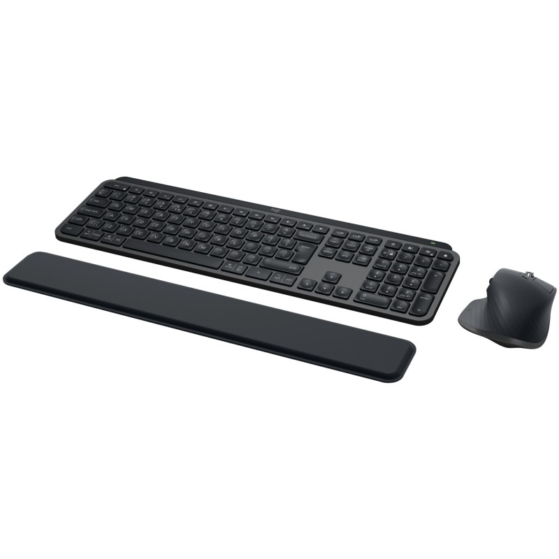Logitech MX Keys Combo for Business - Graphite - Wireless RF & Bluetooth, Full-Size Backlit Keyboard + Mouse
