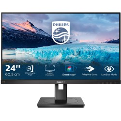 Philips S-Line 242S1AE - 23.8in FHD IPS Monitor, 1920x1080, 75Hz, 4ms, DP1.2/HDMI1.4, VESA 100x100, Black
