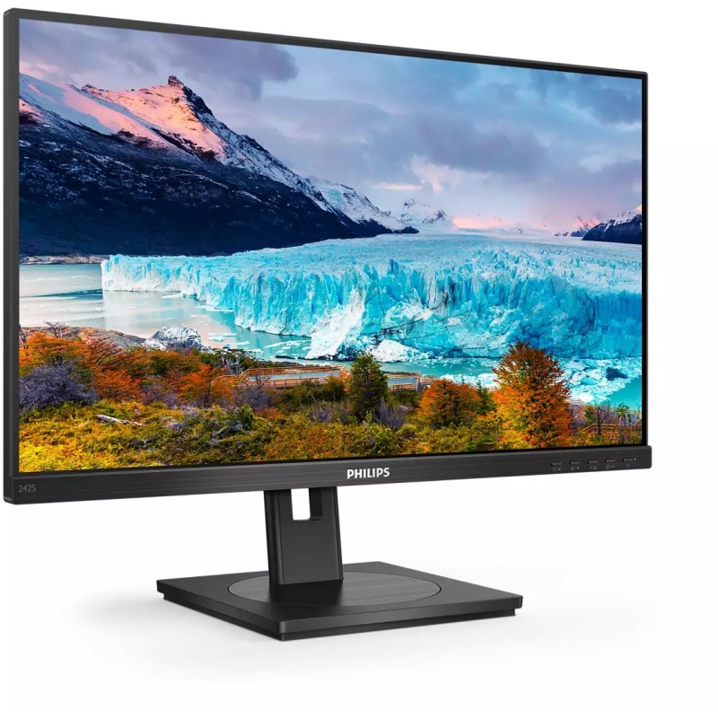 Philips S-Line 242S1AE - 23.8in FHD IPS Monitor, 1920x1080, 75Hz, 4ms, DP1.2/HDMI1.4, VESA 100x100, Black