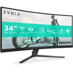 Philips Evnia 34M2C3500L - 34" UWQHD 3440x1440 21:9 Curved 1500R - 180Hz 1ms VA - Charcoal Gray
