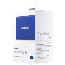 Samsung Portable SSD T7 - 1TB - Blue, USB-C (USB 3.2 Gen2), 1050 MB/s, AES-256 — Buy in Cyprus with Fast Delivery