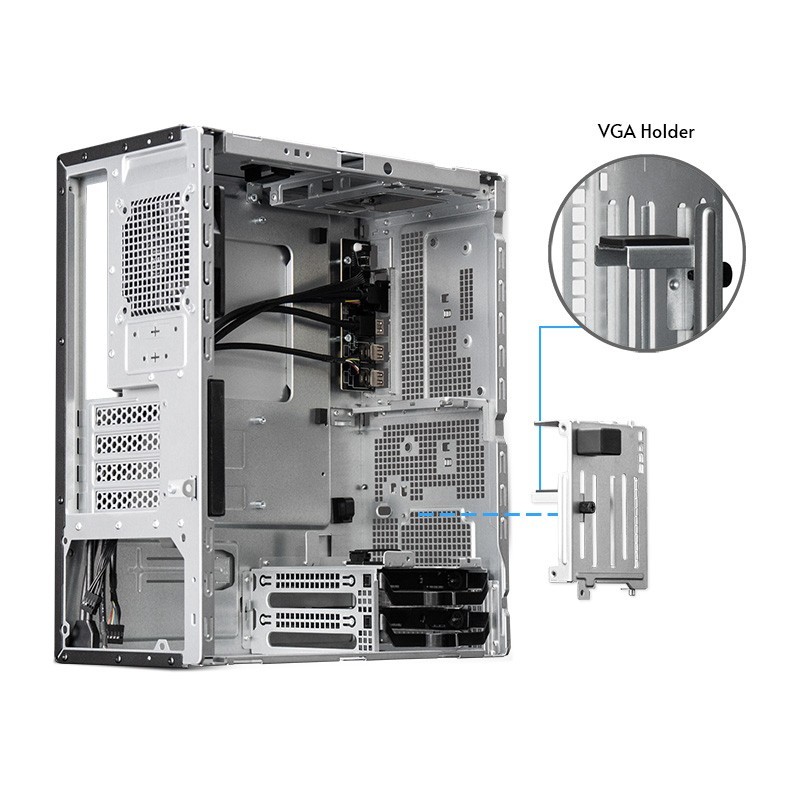 Chieftec Gamer UNI Series Midi Tower - BS-20B-OP - Black, microATX/Mini-ITX, USB-C Gen2 — Buy in Cyprus with Fast Delivery