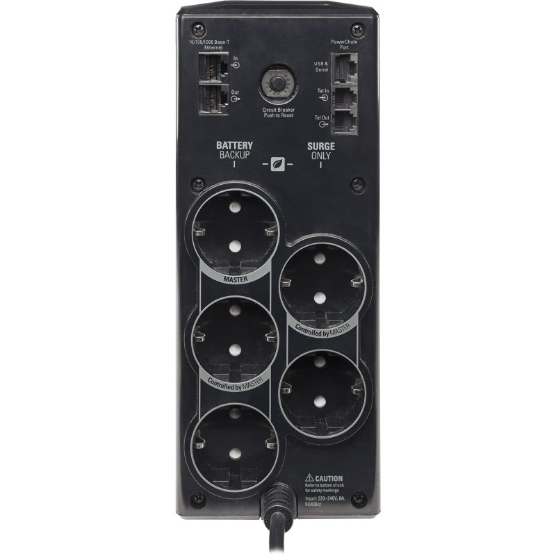 APC Back-UPS Pro 900 - BR900G-GR - 900VA (540W) Line-Interactive UPS, Black, LCD, 5× Schuko