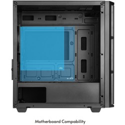 Chieftec Vita AZ-01B-OP - Mini-Tower Micro-ATX/Mini-ITX Case, Black, USB-C, 330mm GPU, 165mm CPU Cooler