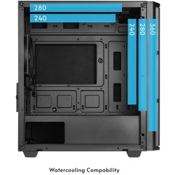 Chieftec Vita AZ-01B-OP - Mini-Tower Micro-ATX/Mini-ITX Case, Black, USB-C, 330mm GPU, 165mm CPU Cooler